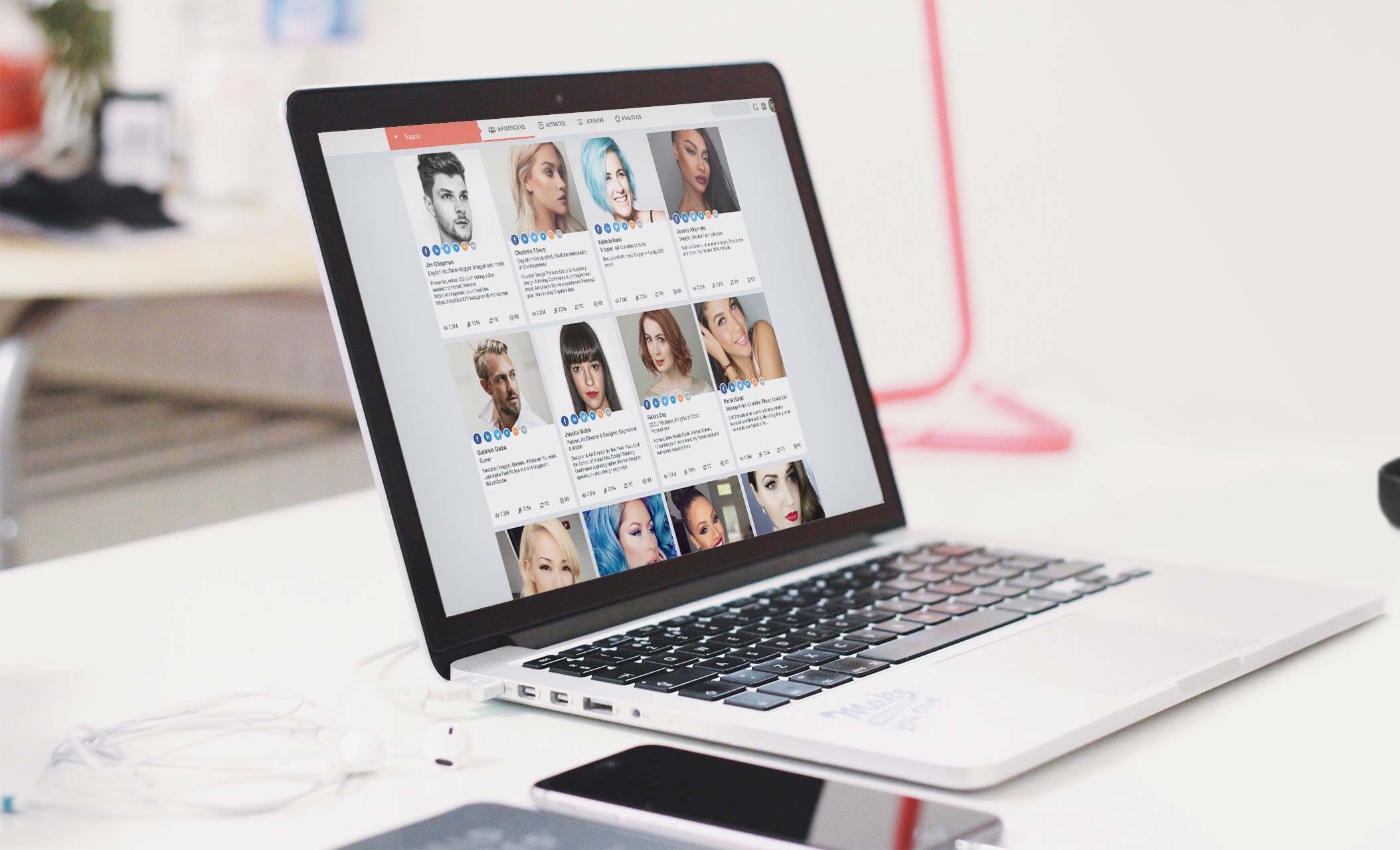 Traackr's influencer discovery engine and data driven vetting capabilities.